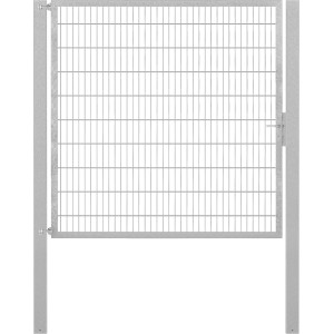 Feuerverzinktes Einzeltor Flexo Plus 200x200 cm mit Pfosten für Gartenzäune.