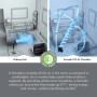 Vergleich: Konventioneller Ventilator vs. Vornado 573 Tischventilator zur Luftzirkulation im Raum.