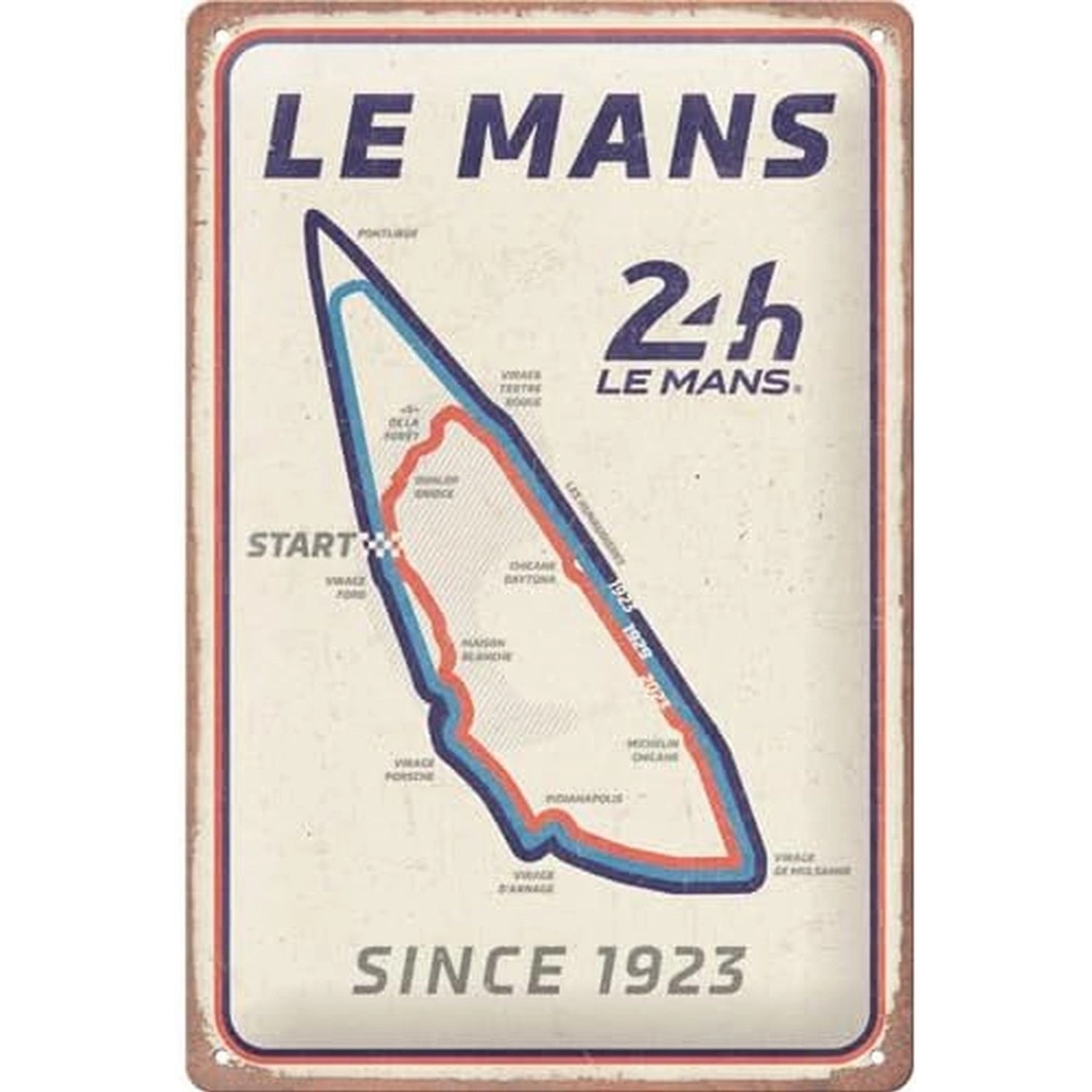 Nostalgic-Art Blechschild 20 x 30cm - 24h Le Mans - Circuit günstig online kaufen