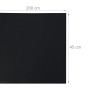 Schwarze, selbstklebende Tafelfolie aus PVC, 200x45 cm, zuschneidbar. Ideal als Kreidetafel oder dekorative Tapete.