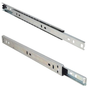 MS Beschläge Schubladenschienen, 350 mm, Teilauszug, aus verzinktem Stahl.