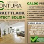 Modernes Wohnzimmer mit hellem Parkett & Holztreppe. Contura Premium Protect Parkettlack, farblos, matt, kratzfest, schnelltrocknend.