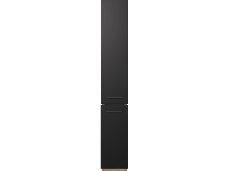 kaufen Exclusiv Matt-Endgrain OBI Oak bei Capri 30 cm Flex-Well Apotheker-Hochschrank Schwarz