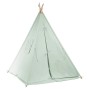 Pastellgrünes Sunny Tipi Zelt Alba, 120x120x160 cm, für Spiel & Spaß im Kinderzimmer.