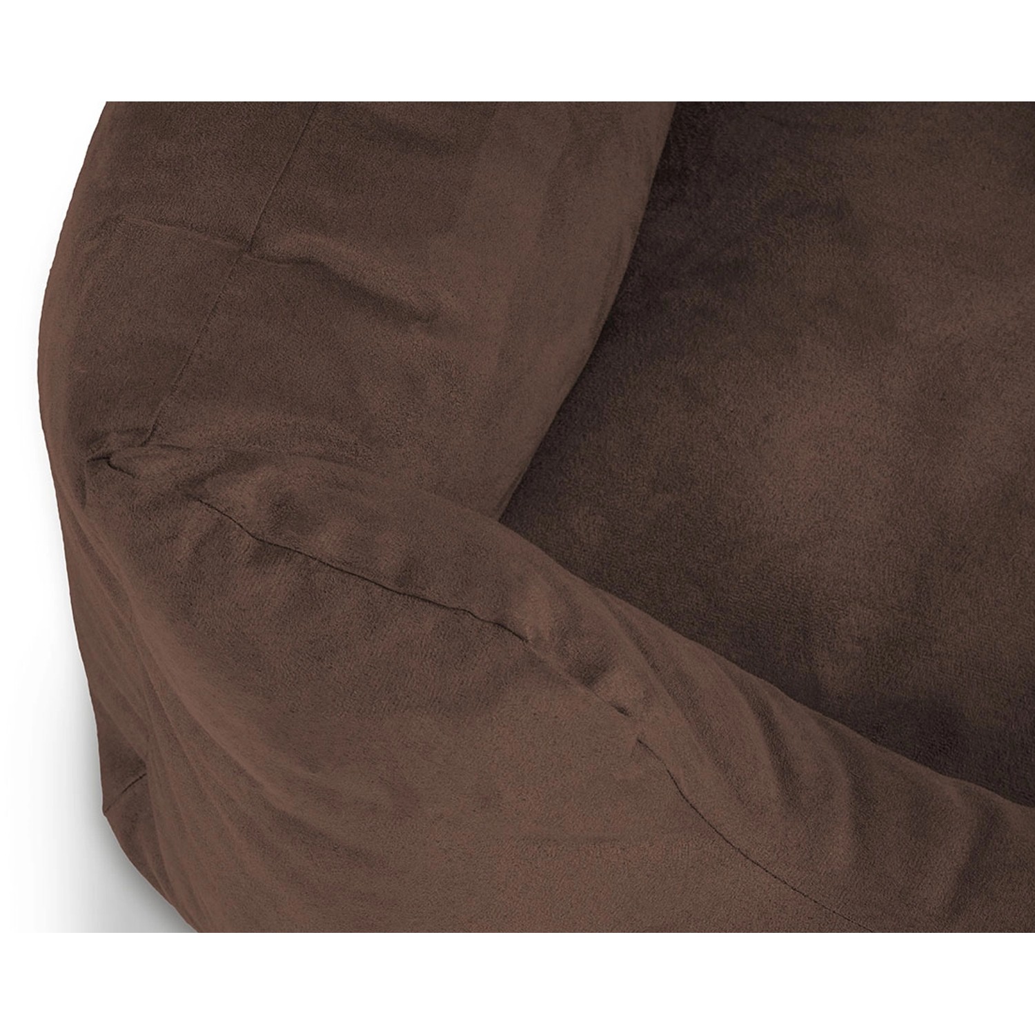 Braunes Knuffelwuff Hundebett Dreamline Velours (M-L, 85x63cm), Detailansicht.
