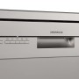 Respekta Unterbau-Geschirrspüler Bena 60 cm, silberfarben, mit Bedienfeld und Display.