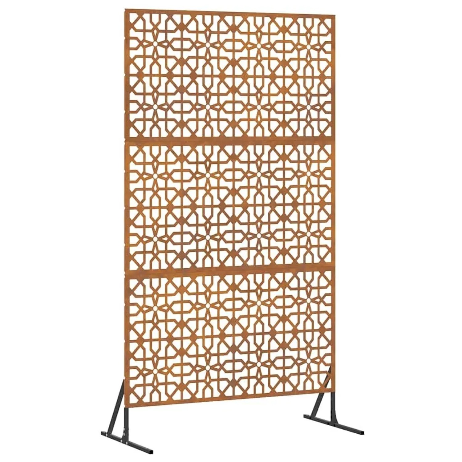 vidaXL Sichtschutz Grau 100 x 50 x 180 cm Wetterfeststahl 868576 günstig online kaufen