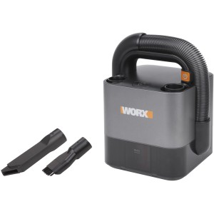 Worx Akku-Staubsauger WX030.9 Solo mit Zubehör für flexible Reinigung.