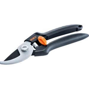 OBI Gartenschere mit Bypass-System und Antihaftbeschichtung für präzise Schnitte.