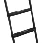 Schwarze Salta-Leiter mit 2 Trittstufen für Trampoline, 98x52 cm.