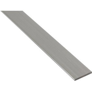 Flaches BA-Profil aus Aluminium in Natur-Optik.