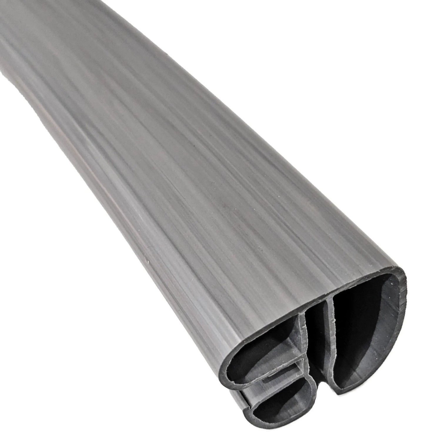 Fresh-Pool Profi Kombi Handlauf Q6 für Ovalbecken 600 cm x 320 cm Silber Kunststoff Keilbiese Einhängebiese
