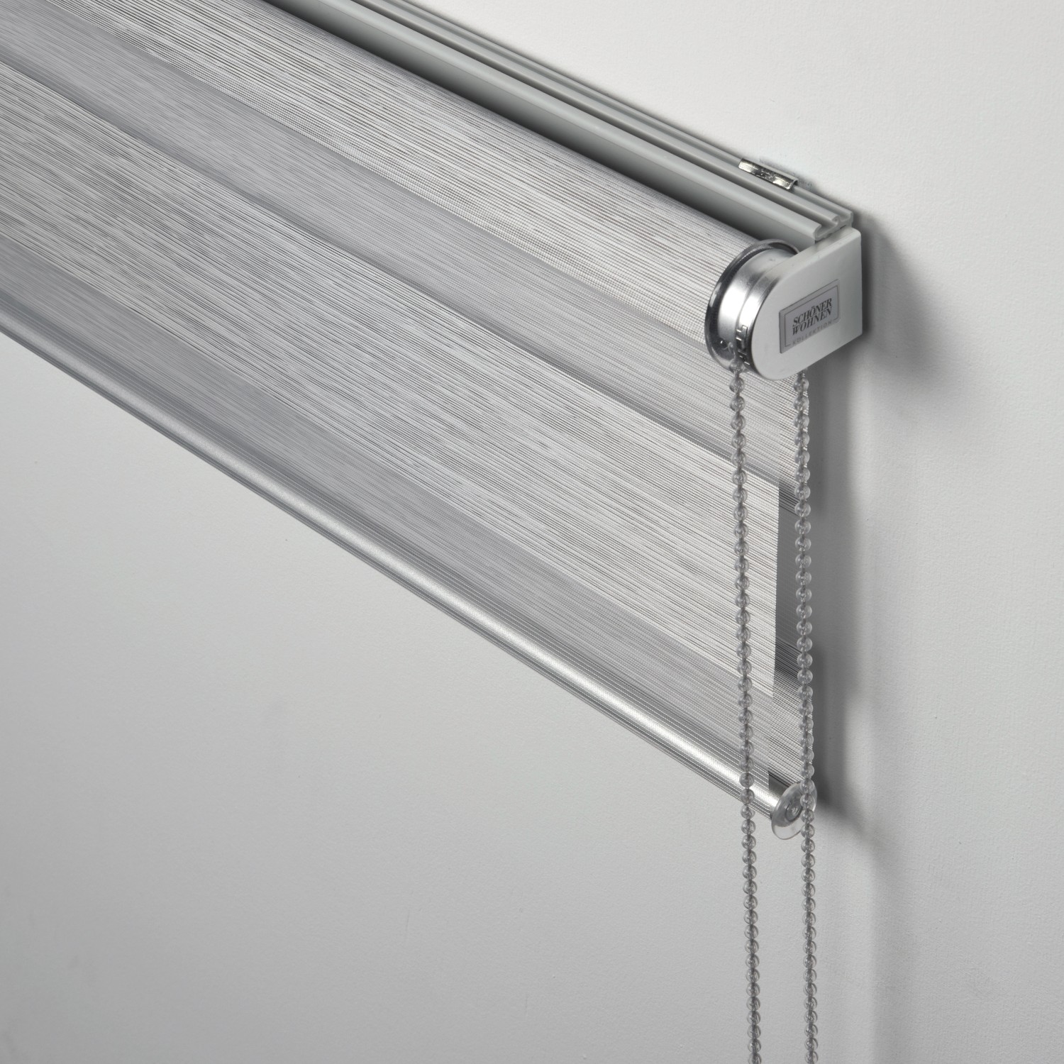 Schöner Wohnen Doppelrollo Tilda Struktur, 45x150 cm, anthrazit. Rollo für variable Lichtdosierung.