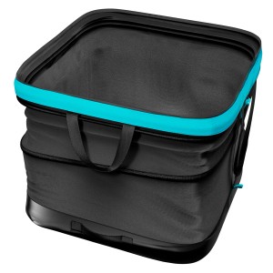 Gardena Gartenabfallsack PopUp, faltbar, 60x46x46 cm, grau. Praktischer Helfer für Gartenabfälle.