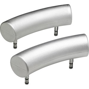 Ottofond Nackenstützen 2er Set für Atlanta Duo/Siam Badewannen, silberfarben.