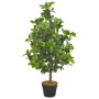 Künstlicher Lorbeerbaum im Topf, grüne Kunstpflanze, 90 cm hoch.