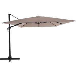 Ampelschirm 392 cm Beige mit Kurbelmechanik