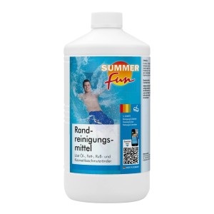 Summer Fun Randreinigungsmittel 1 l für Pools zur Entfernung von Öl- und Schmutzrändern.