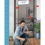 tesa® Insect Stop Falt Alu-Rahmen Tür, anthrazit, Insektenschutz für Terrassentüren.