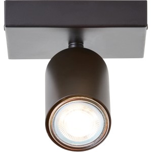 Schwarzer, matter LED-Deckenspot Jello von Brilliant für Innenräume.