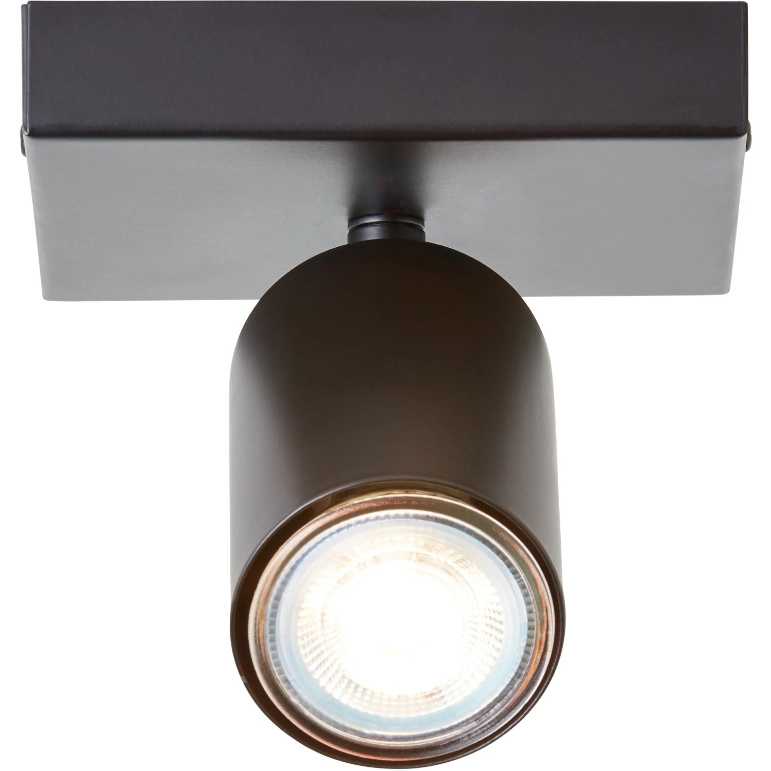 Schwarzer, matter LED-Deckenspot Jello von Brilliant für Innenräume.