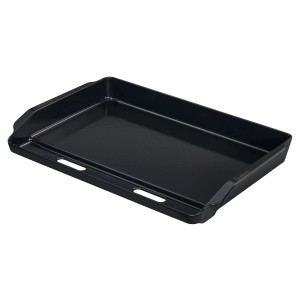 Enders Plancha Gussplatte L, Grillplatte aus Gusseisen mit hohem Rand und Griffen für Enders Grills.