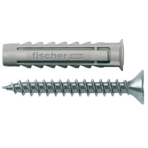 Fischer Spreizdübel SX 6x30 mit Schraube, geeignet für sichere Befestigungen in verschiedenen Baustoffen.