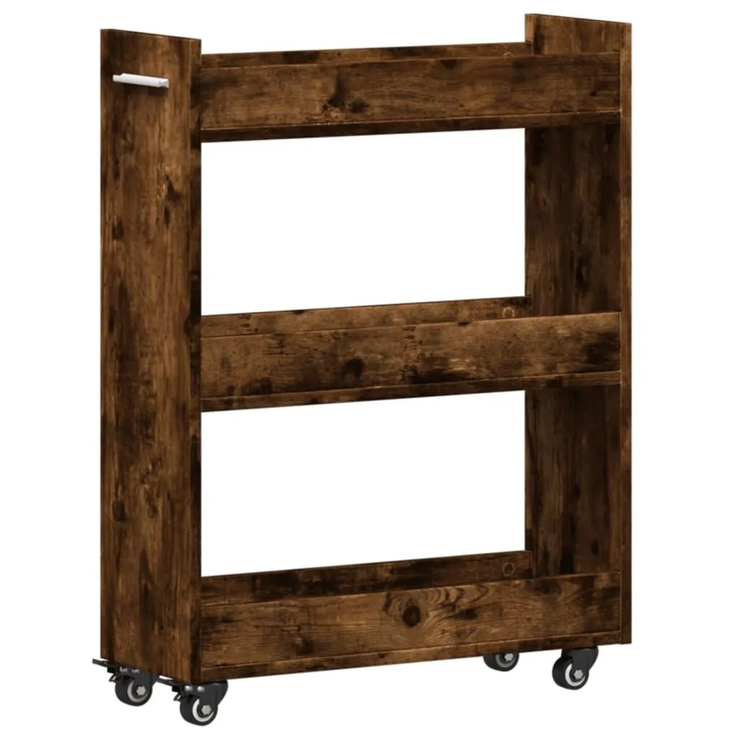 vidaXL Schrank mit Rollen Räuchereiche 60x22x79 cm Holzwerkstoff 840419 günstig online kaufen