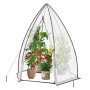 Sekey Foliengewächshaus 160x160x180cm Gewächshaus Tomatengewächshaus Überwinterungszelt Sechseckig Winterschutz Mehrzweck Treibhaus Pflanzenhaus
