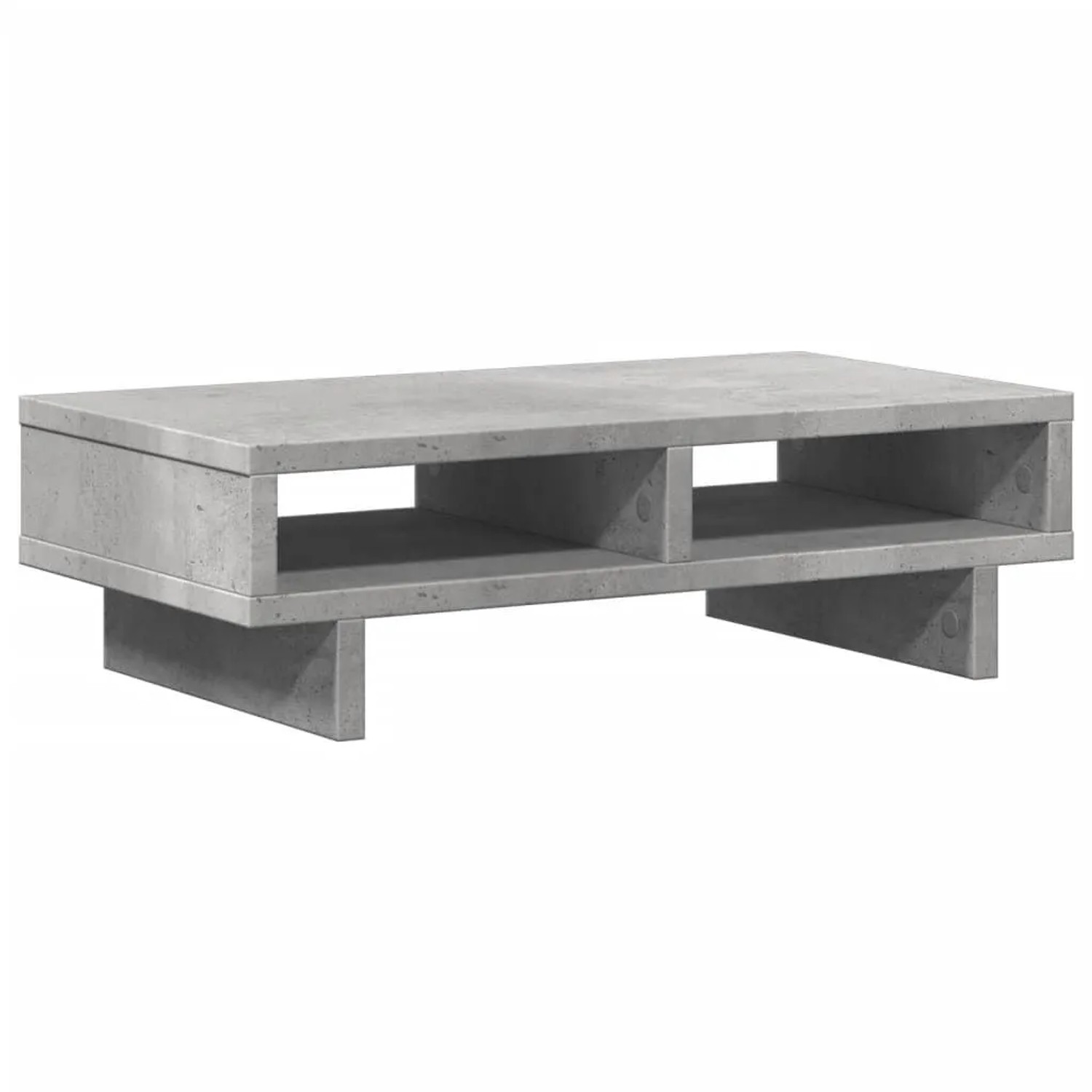 vidaXL Monitorständer Betongrau 50x27x15 cm Holzwerkstoff 854745