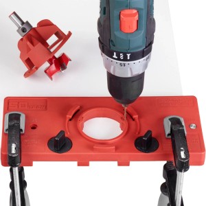 SOTECH Topfband Bohrschablone BSK-35-T45 T52 mit Forstnerbohrer Ø35 mm für Topfscharniere