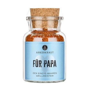 Ankerkraut Gewürzmischung Für Papa im Korkenglas, BBQ Rub für Grillmeister.