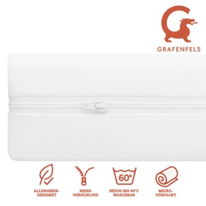 Grafenfels Topper Gold 90x200 Mittel 7cm Hoch 7-Zonen