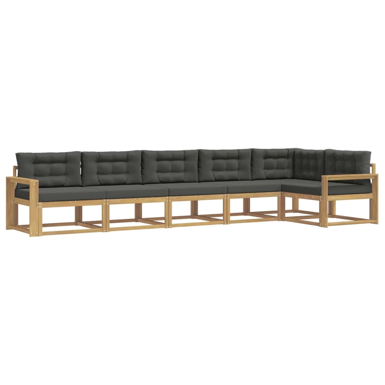 vidaXL Outdoor-Sofagarnitur 4-Tlg Weiß und Anthrazit Polyester 3386521