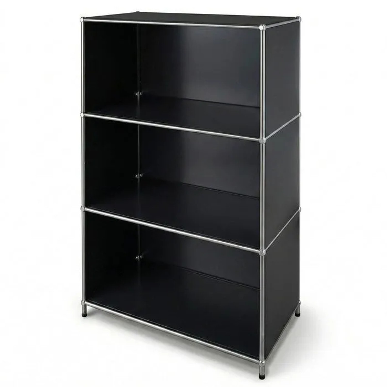 Floordirekt Metallregal Concept Epure MK-101 Bücherregal 75 x 40 x 120 cm Schwarz