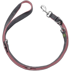 Verstellbare Hunter Führleine Maldon, Ø 20 mm x 2 m, rosa. Hundeleine mit Mesh-Polsterung für Komfort.