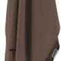 Doppler Marktschirm Expert, 220x140 cm, Greige, mit Knickfunktion. Geschlossen dargestellt.