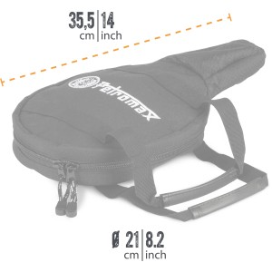 Schwarze Petromax Transporttasche für Feuerpfanne fp20/fp20-t, Grillutensil.
