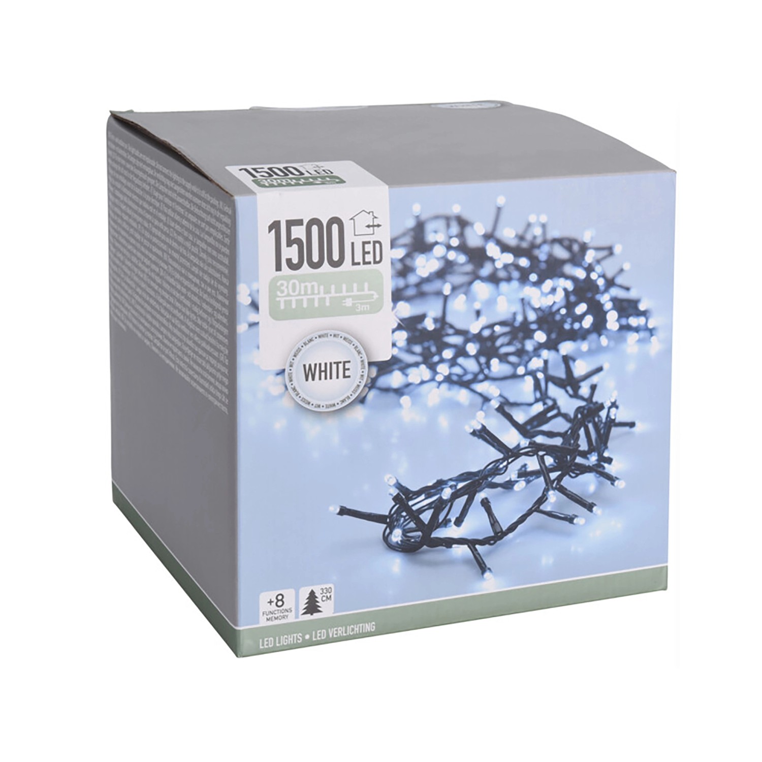 LED-Lichterkette 1.500 LEDs 30 m Kaltweiß
