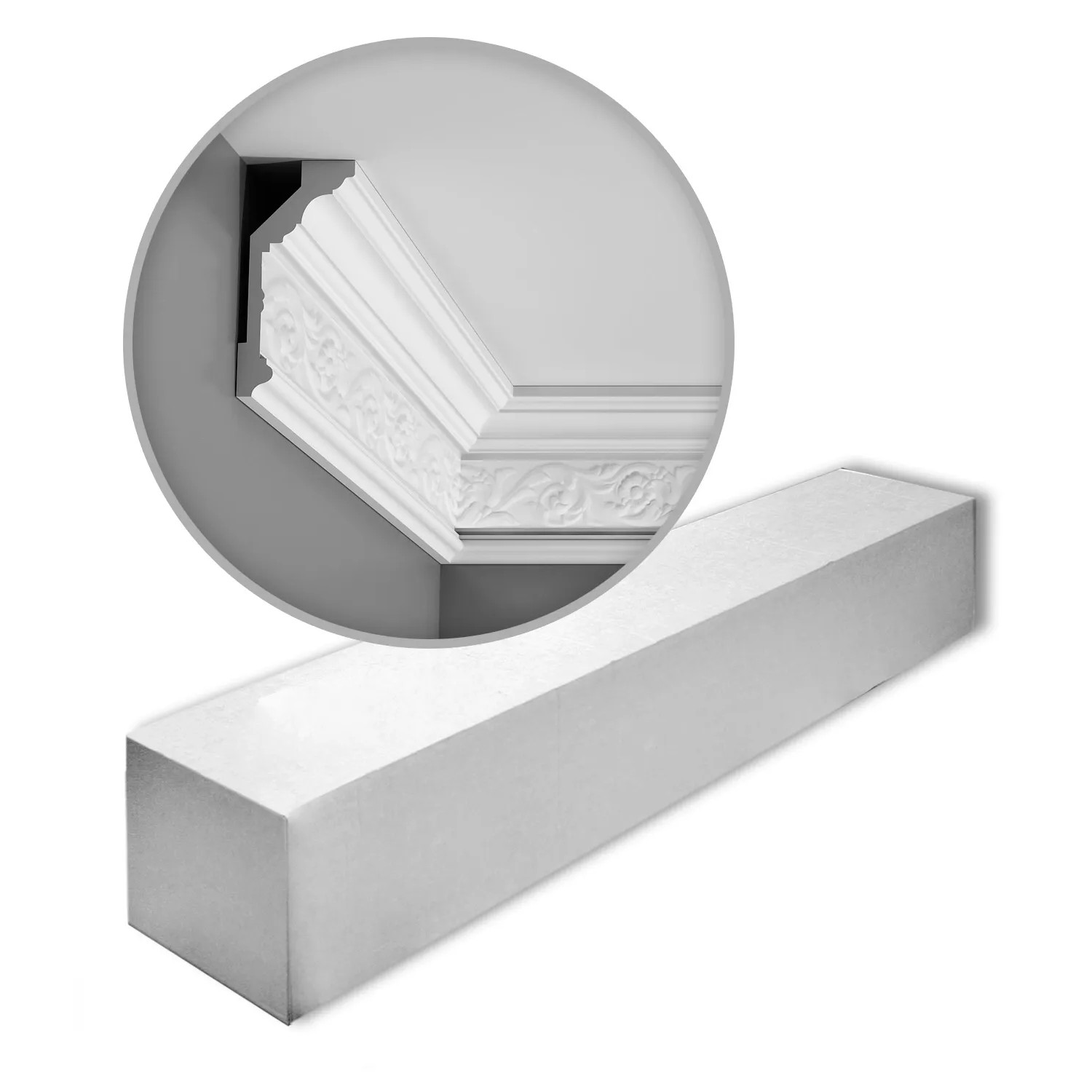 ORAC DECOR C303 LUXXUS Zierleisten 1 Karton Set 10 Stuckleisten 20 m Weiß