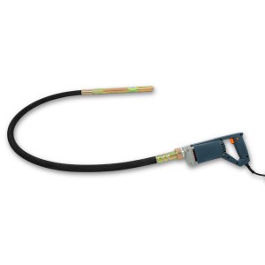 EBERTH Betonrüttler mit 800W, 35mm Rüttelflasche und 2m Schlauch für Baumaschinen.