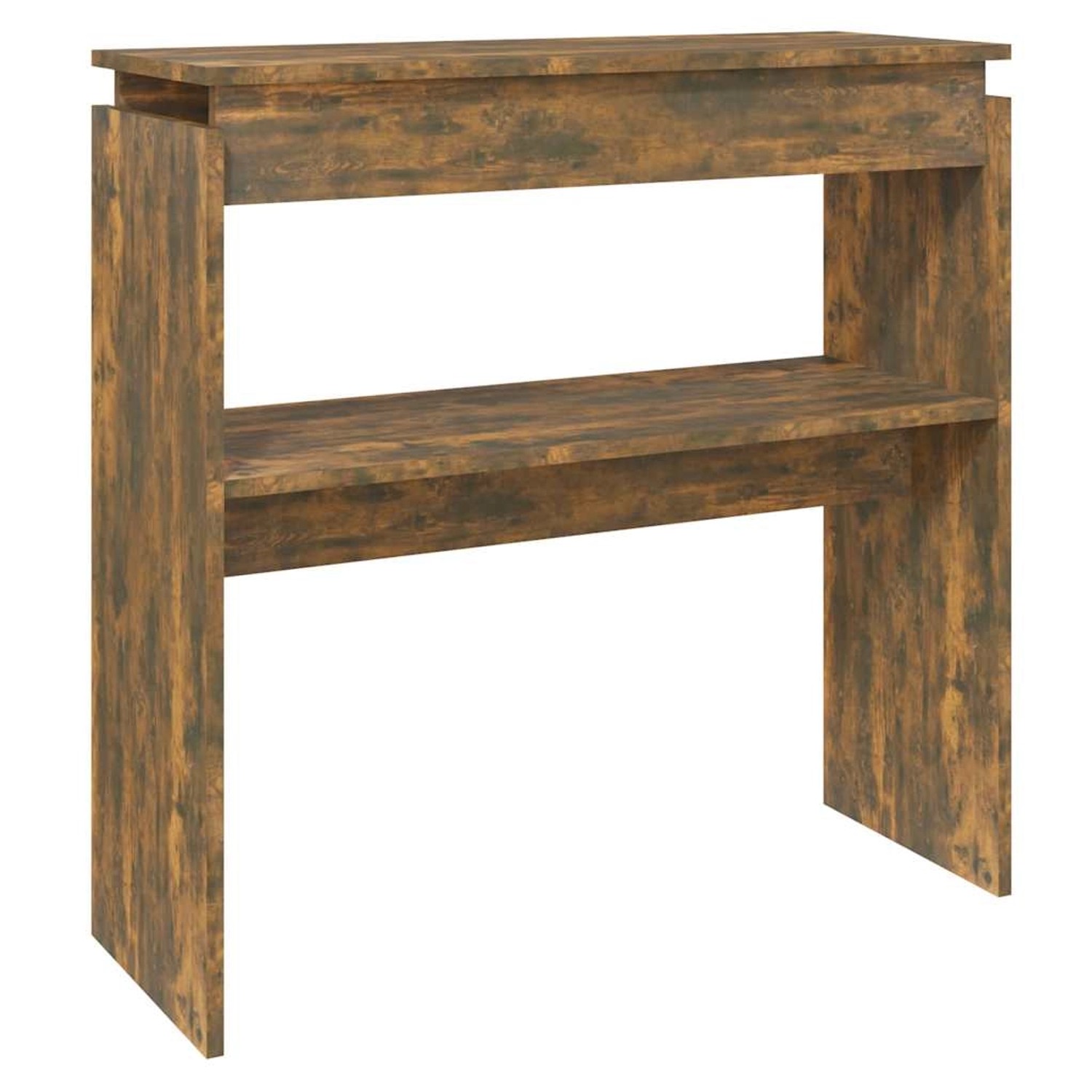 vidaXL Konsolentisch Räuchereiche 80x30x80 cm Holzwerkstoff 815216 günstig online kaufen