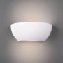 Weiße Trio Leuchten Wandlampe Roma aus Gips für individuelle Farbgestaltung und indirekte Beleuchtung.