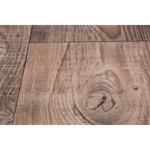 PVC-Bodenbelag Fasting Rustikal Grau, 400 cm breit, Detailansicht der Holzoptik.