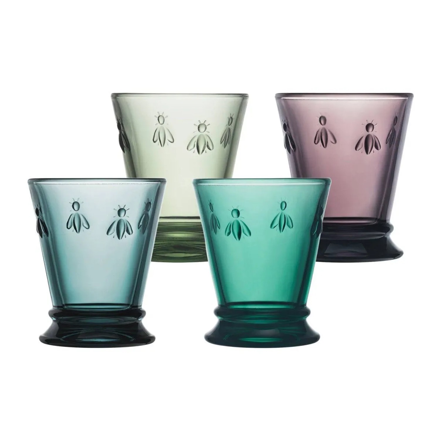 La Rochère Biene Abeille Wasserglas 260 ml 4er Set Farbig
