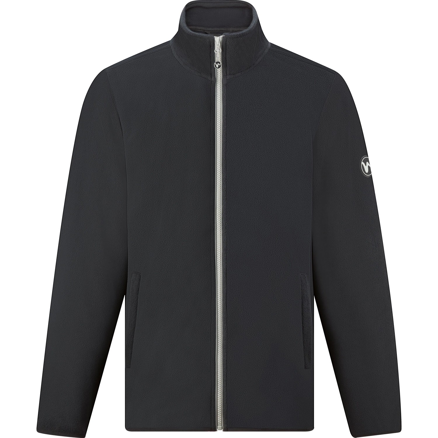 Fleece-Jacke Schwarz Größe L