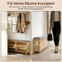 SoBuy Schuhbank FSR211-N mit Sitzfläche und 2 Klappen, ideal für schmale Flure.