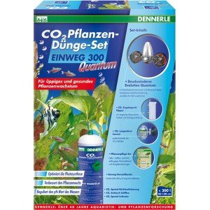 Dennerle Quantum CO2 Dünge-Set Einweg für Aquarien bis 300L. Komplett-Set für gesundes Pflanzenwachstum.
