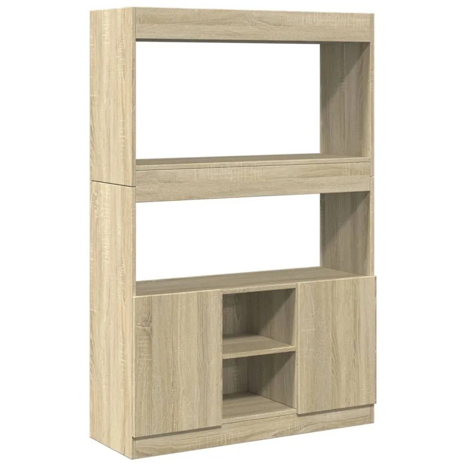 vidaXL Highboard Sonoma-Eiche 92x33x140 cm Holzwerkstoff 3309611