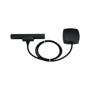Paulmann URail Einspeisung Zigbee 3.0, schwarz matt, mit 1m Kabel und Controller für LED-Schienensysteme.